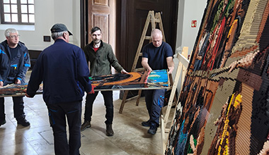 Megérkezett a Nagytemplomba a LEGO Ecce Homo Megérkezett a Nagytemplomba a LEGO Ecce Homo