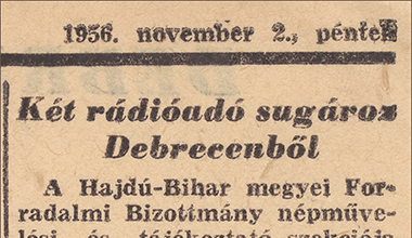 Történelem napról napra - Debrecen 1956. november 2., péntek, Budapest és a nagyvilág