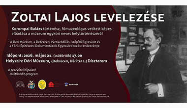 Zoltai Lajos levelezése Déri Múzeum